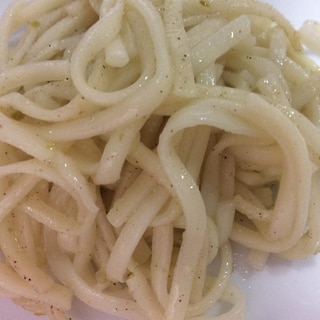 柚子コショウ焼きうどん